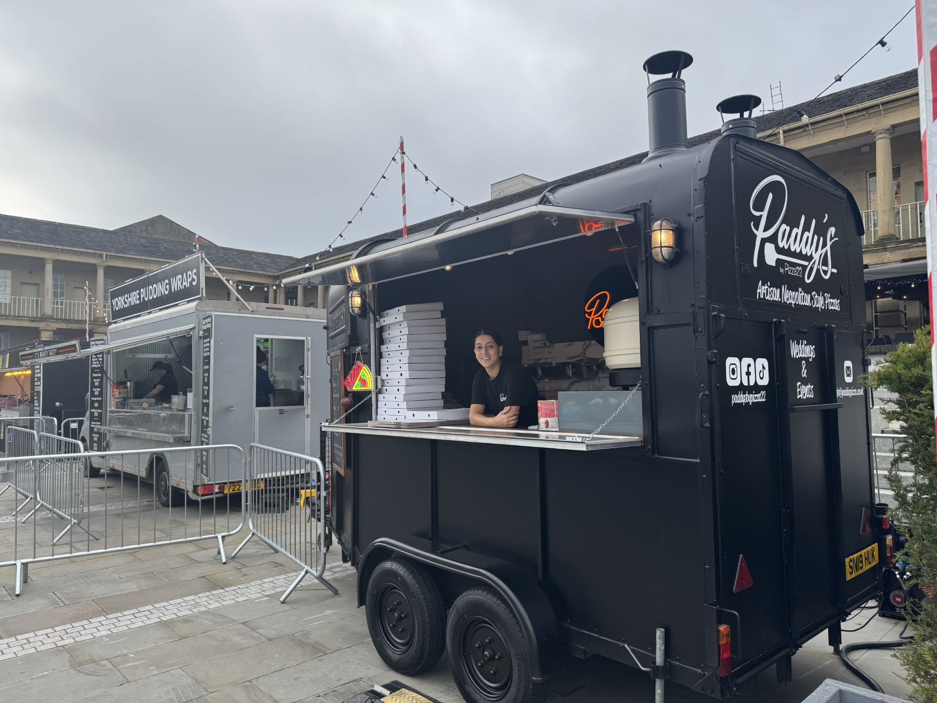 Fresh pizza preparation